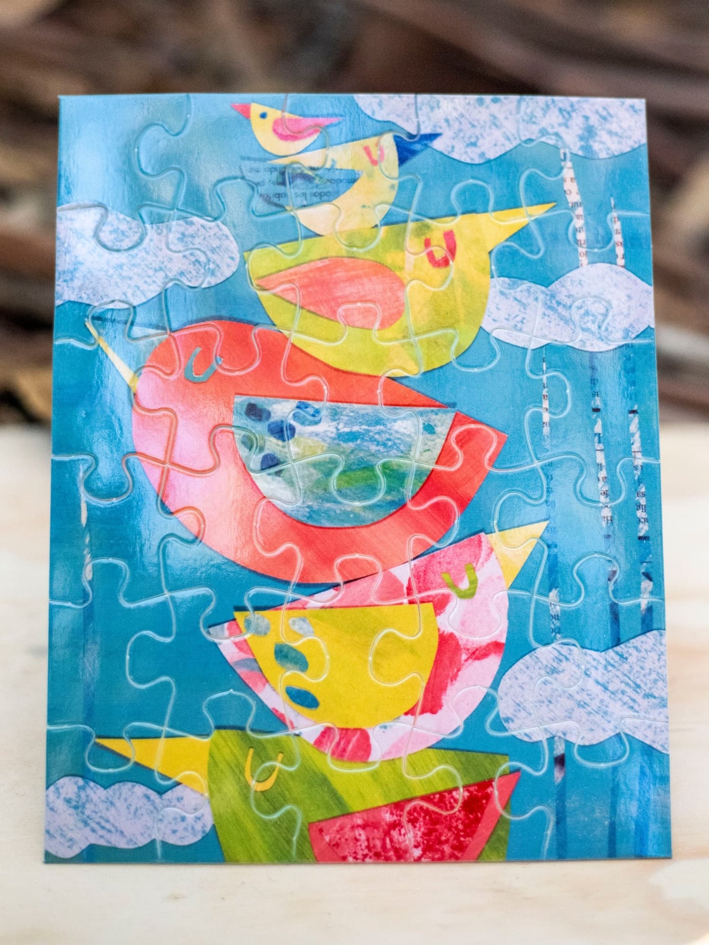 Rompecabezas "Aves en Equilibrio"