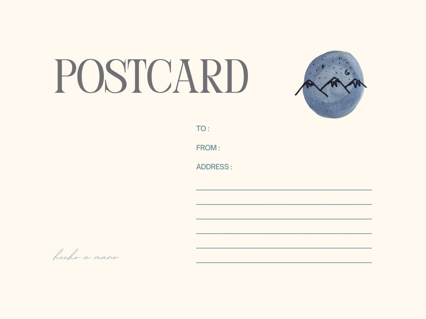 Set de 3 postales "Bosque Mágico"