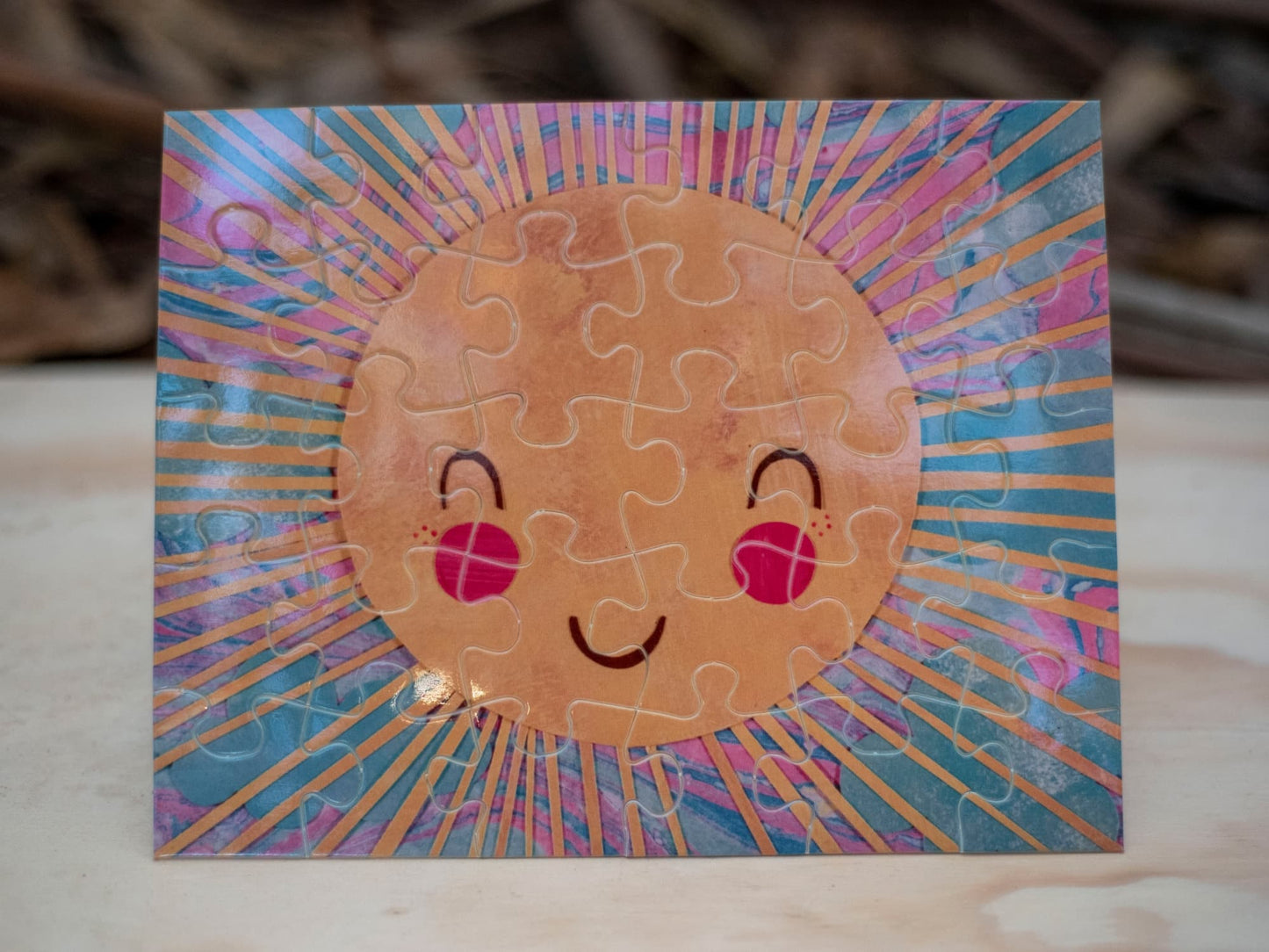 Rompecabezas "Sol Multicolor"