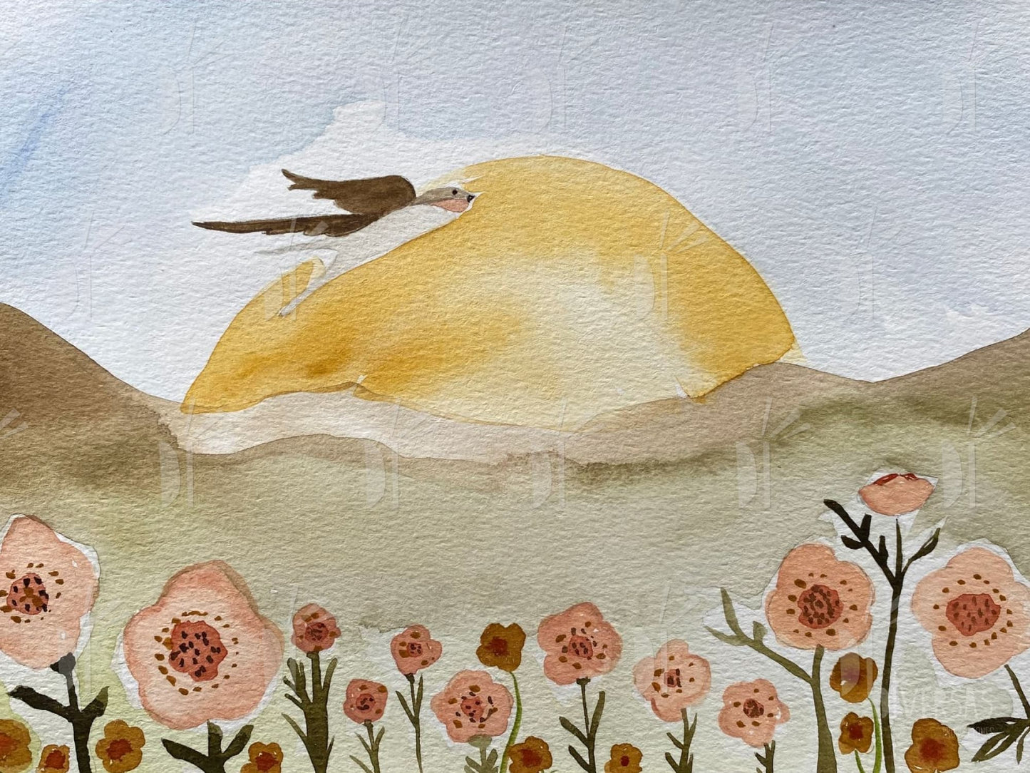 Colección de 30 postales con ambientes mágicos en acuarela