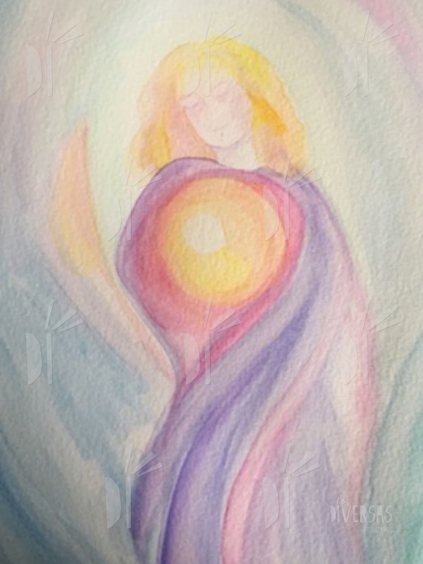 Colección de 30 postales con ambientes mágicos en acuarela