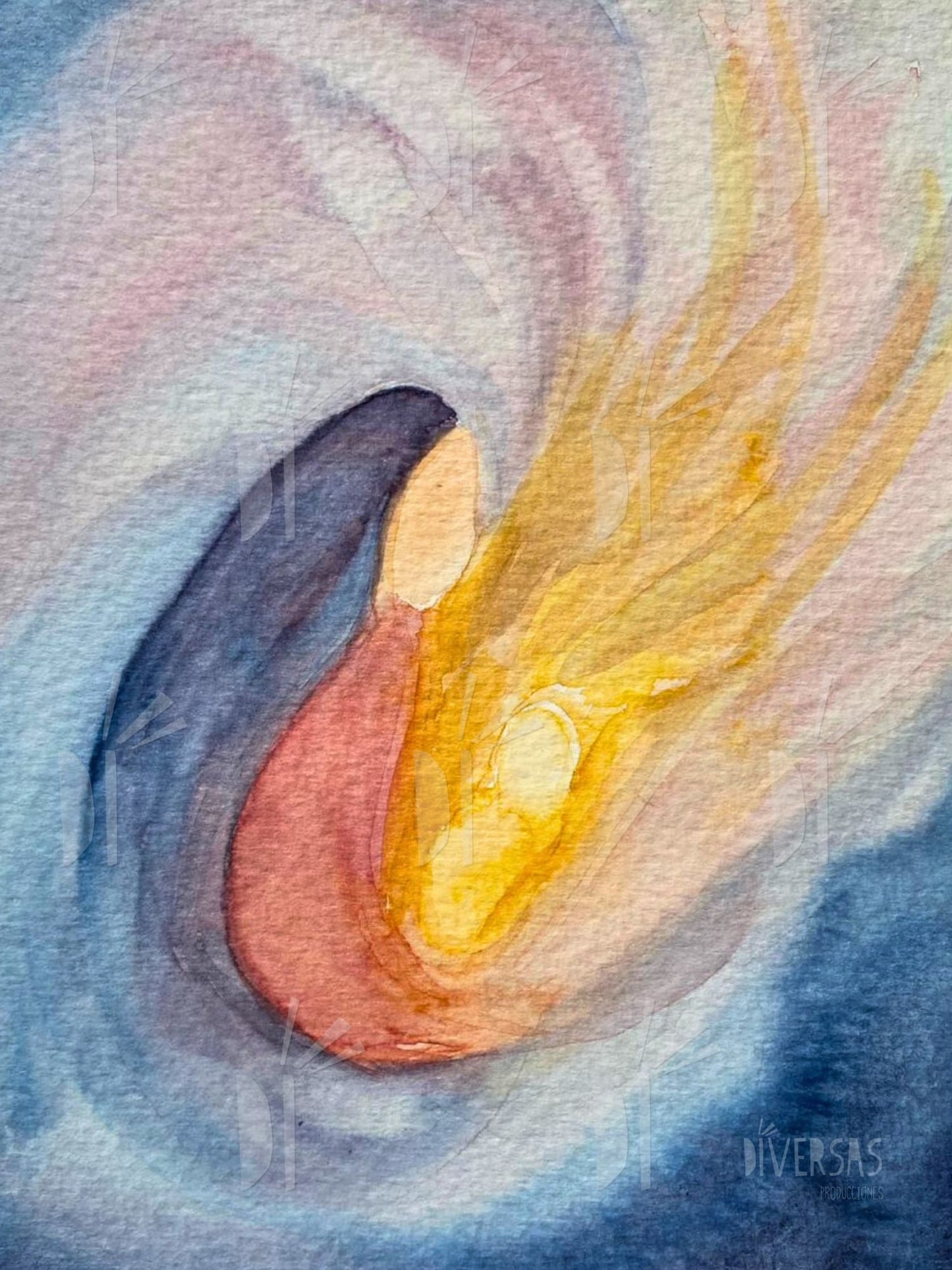 Colección de 30 postales con ambientes mágicos en acuarela