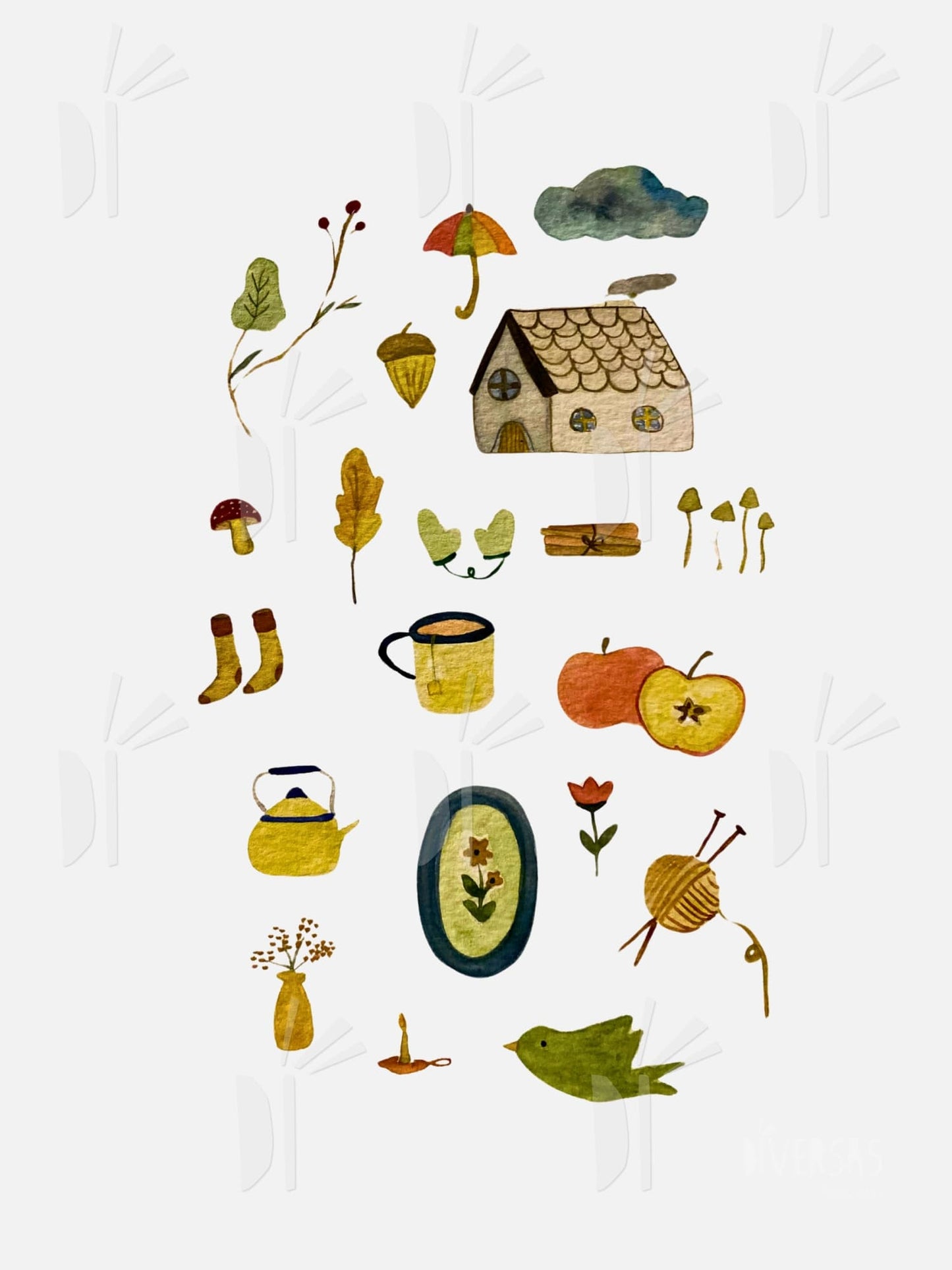 Set de stickers "Aventuras"