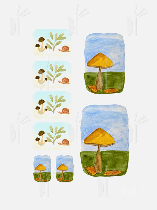 Set de stickers "Mundo Miniatura"